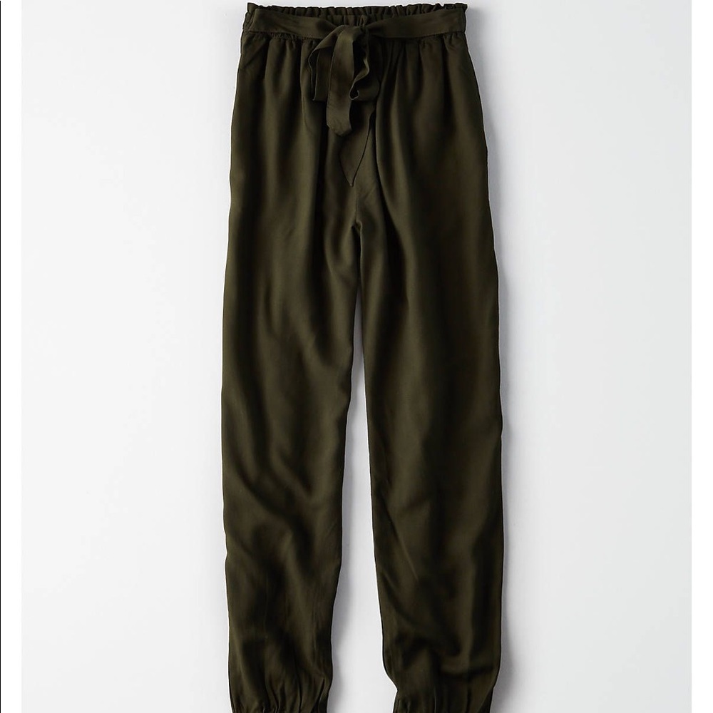 ae tie waist joggers (nwt)